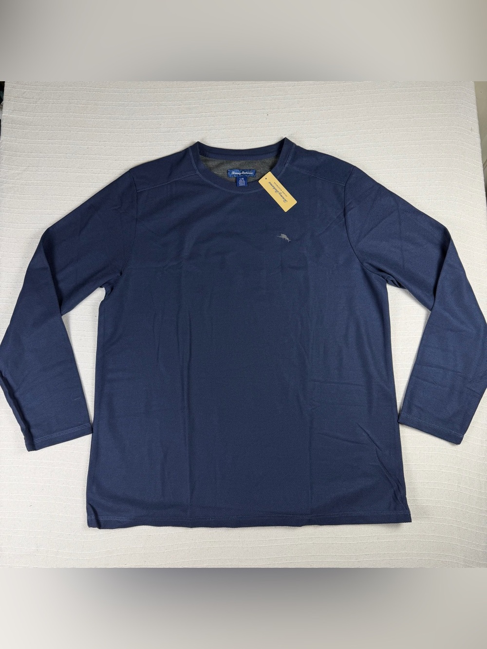 Tommy Bahama Island Sleepwear Long Sleeve Crew Neck T-Shirt Blue Size L